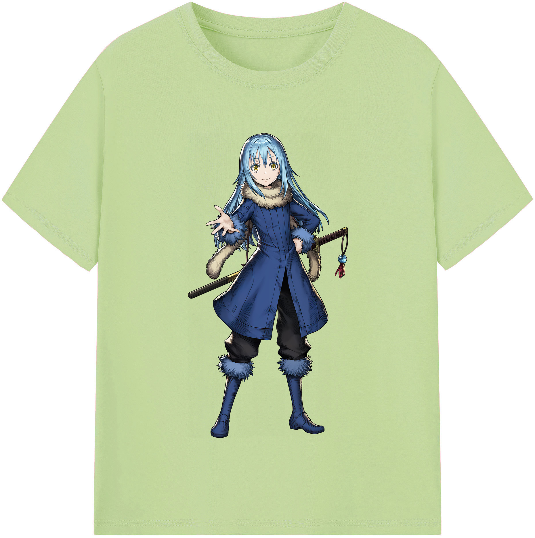 （画像用） 転スラ Regarding Reincarnated to Slime 綿100％半袖Tシャツ（フロントプリント）